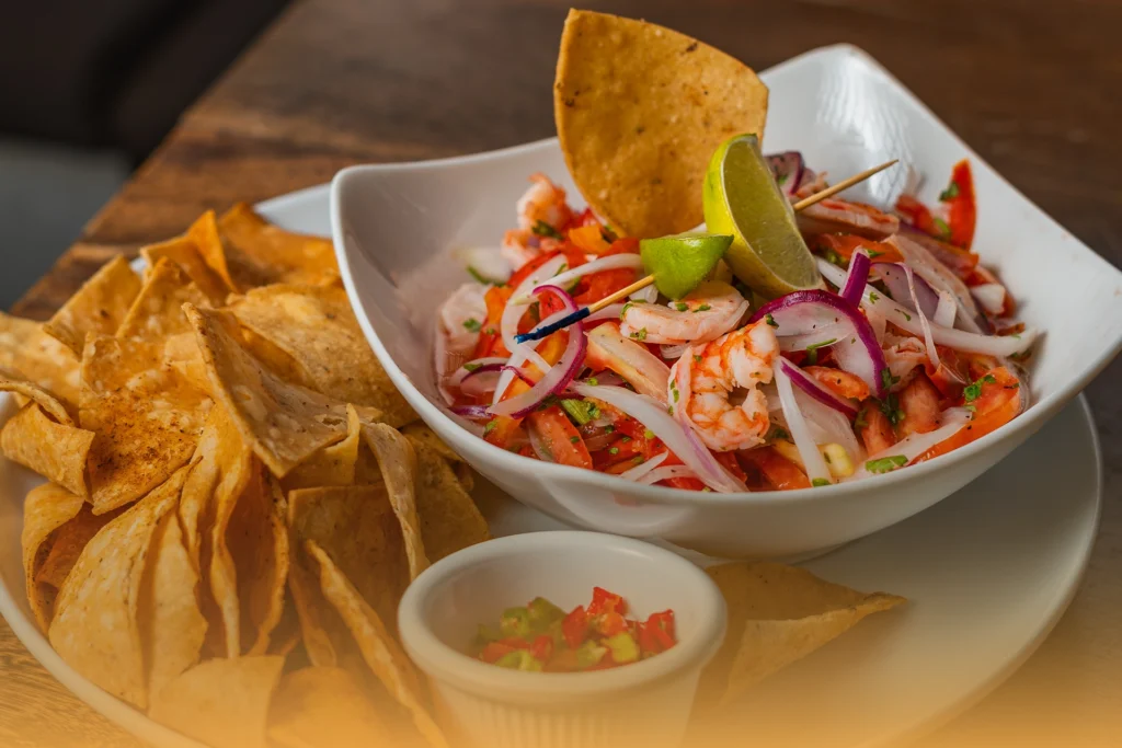 Shrimp Ceviche in San Ignacio Belize | The Hive Lounge