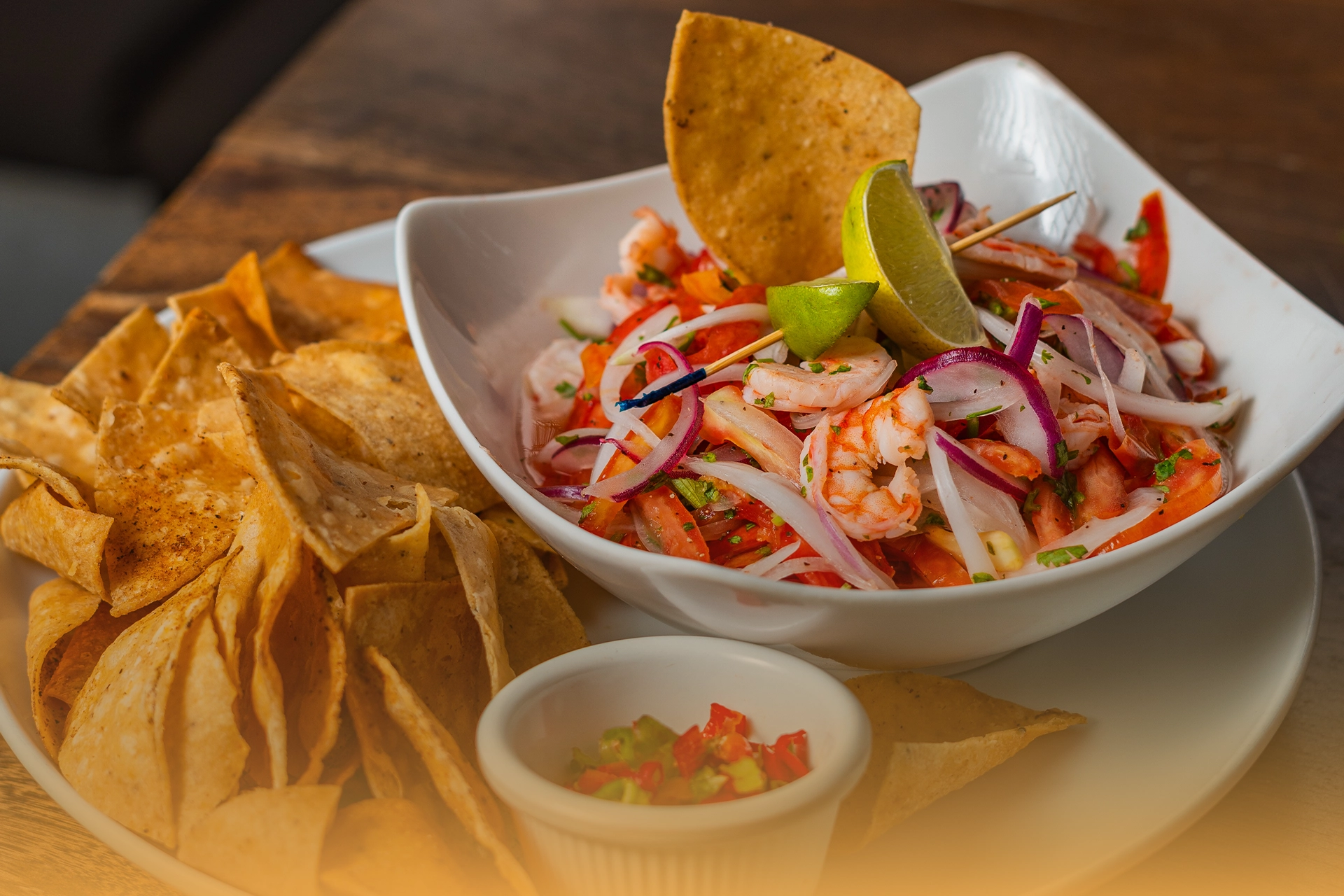 Shrimp Ceviche at The Hive Lounge: A Fresh Belize Favorite Worth Ordering - The Hive Lounge Shrimp Ceviche in San Ignacio Belize | The Hive Lounge